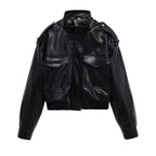 Cropped Utility Bomber Jacket - Leah Partow