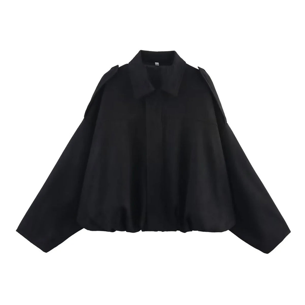 Oversized Suede-Like Zip Jacket - Leah Partow