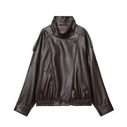 Faux Leather Moto Jacket - Leah Partow