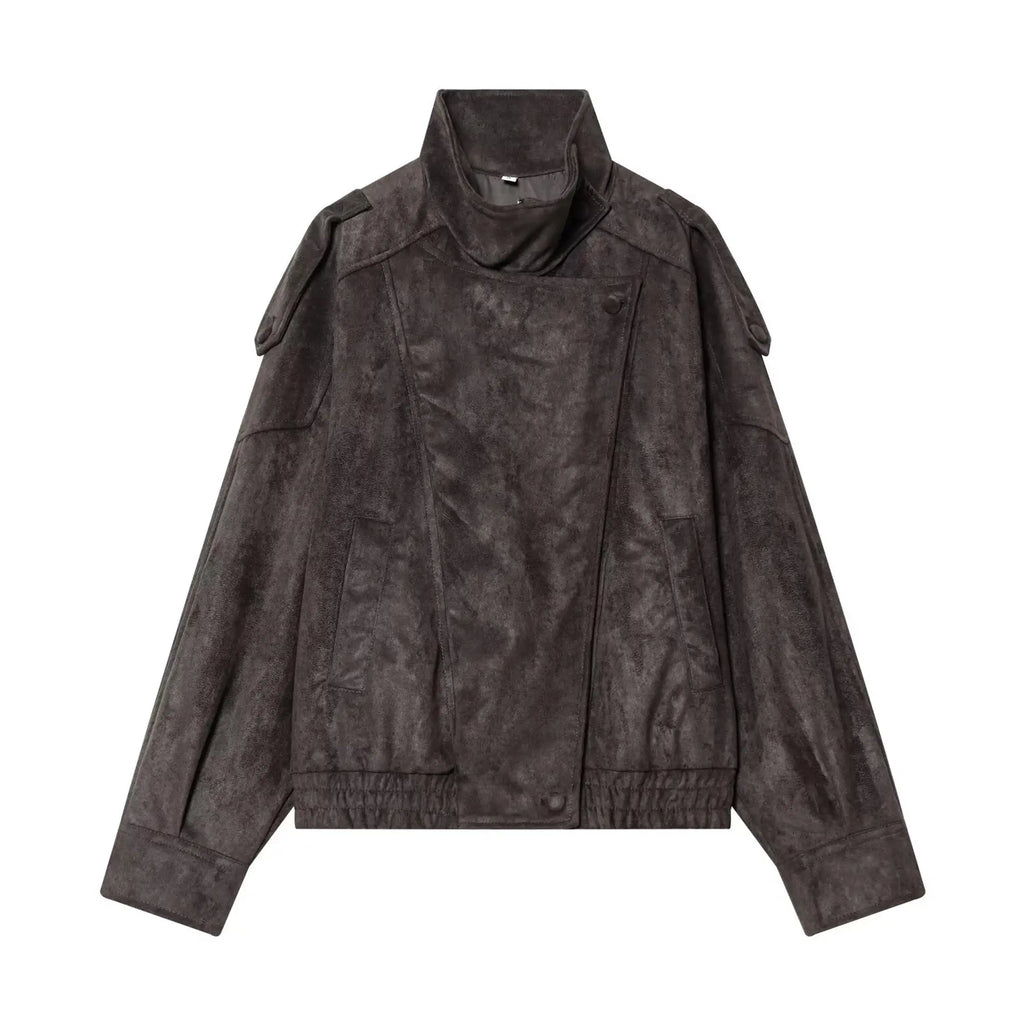 Suede-Like Utility Jacket - Leah Partow