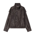 Suede-Like Utility Jacket - Leah Partow