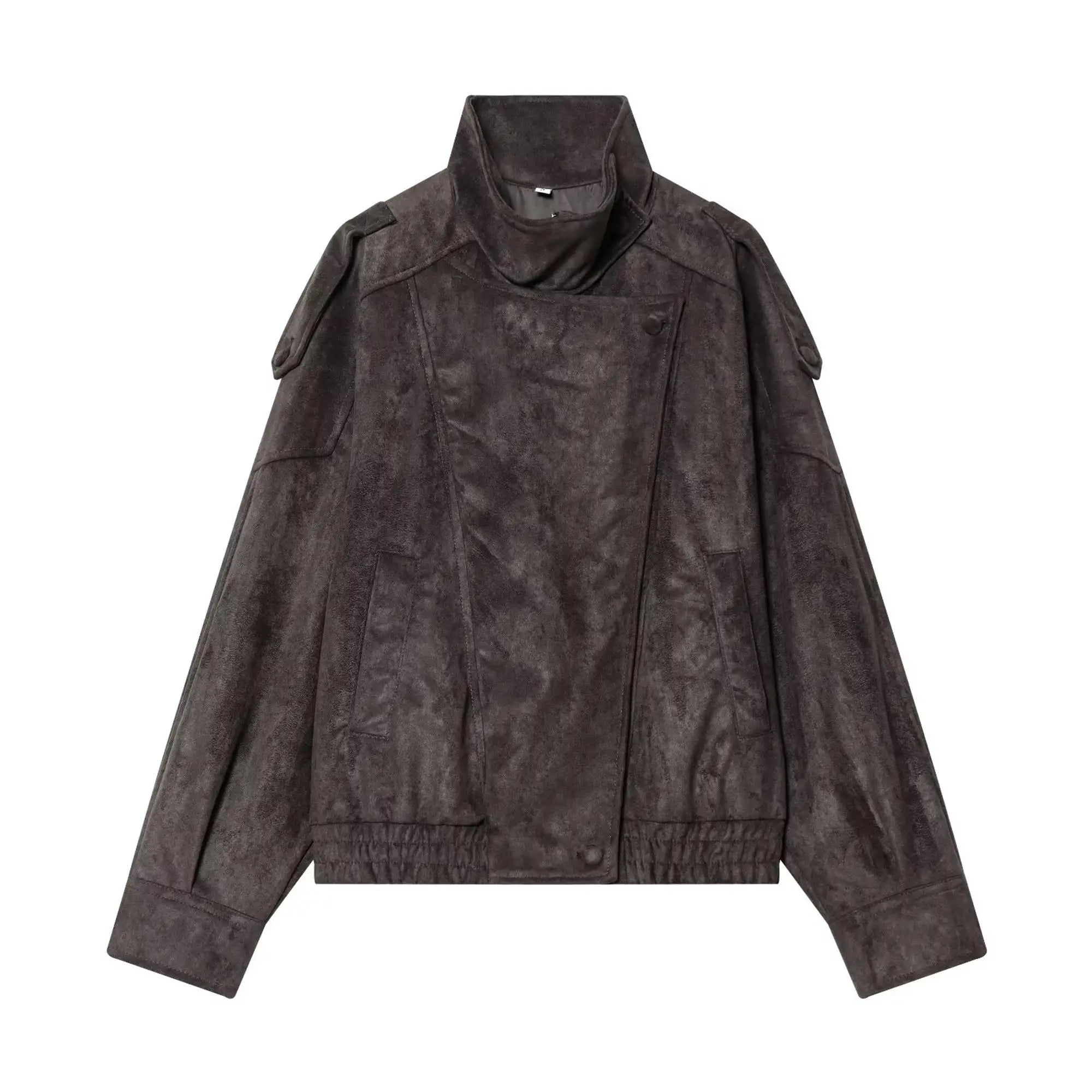 Suede-Like Utility Jacket - Leah Partow