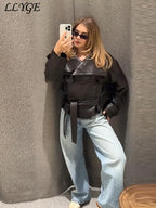 Glossy Cropped Utility Jacket - Leah Partow