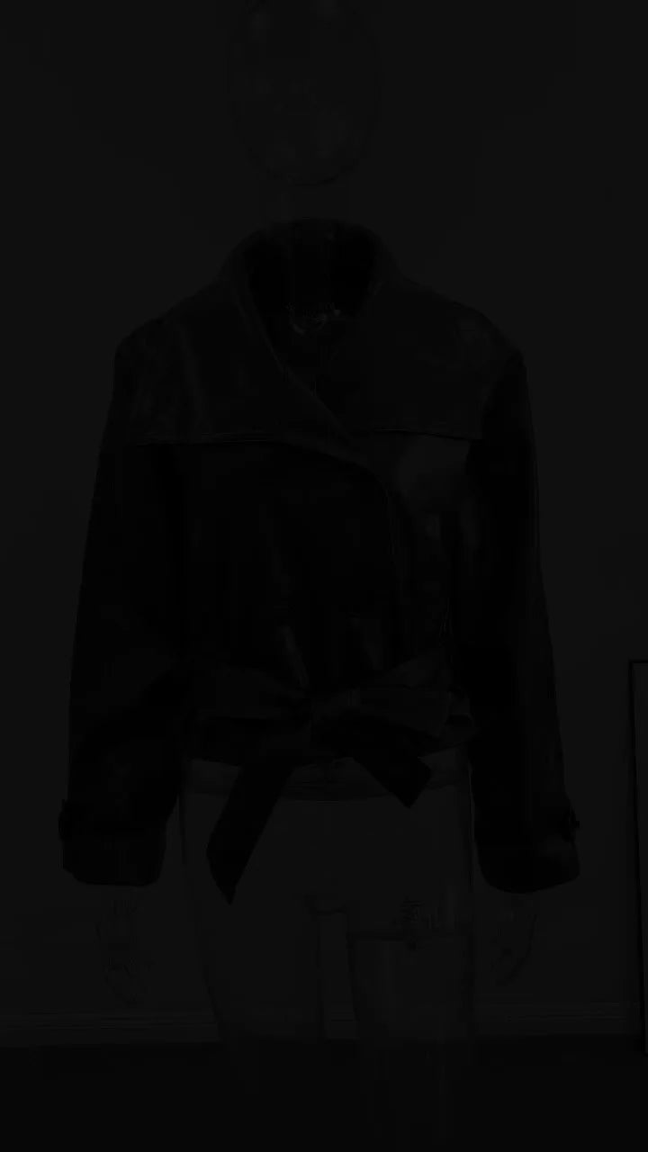 Glossy Cropped Utility Jacket - Leah Partow