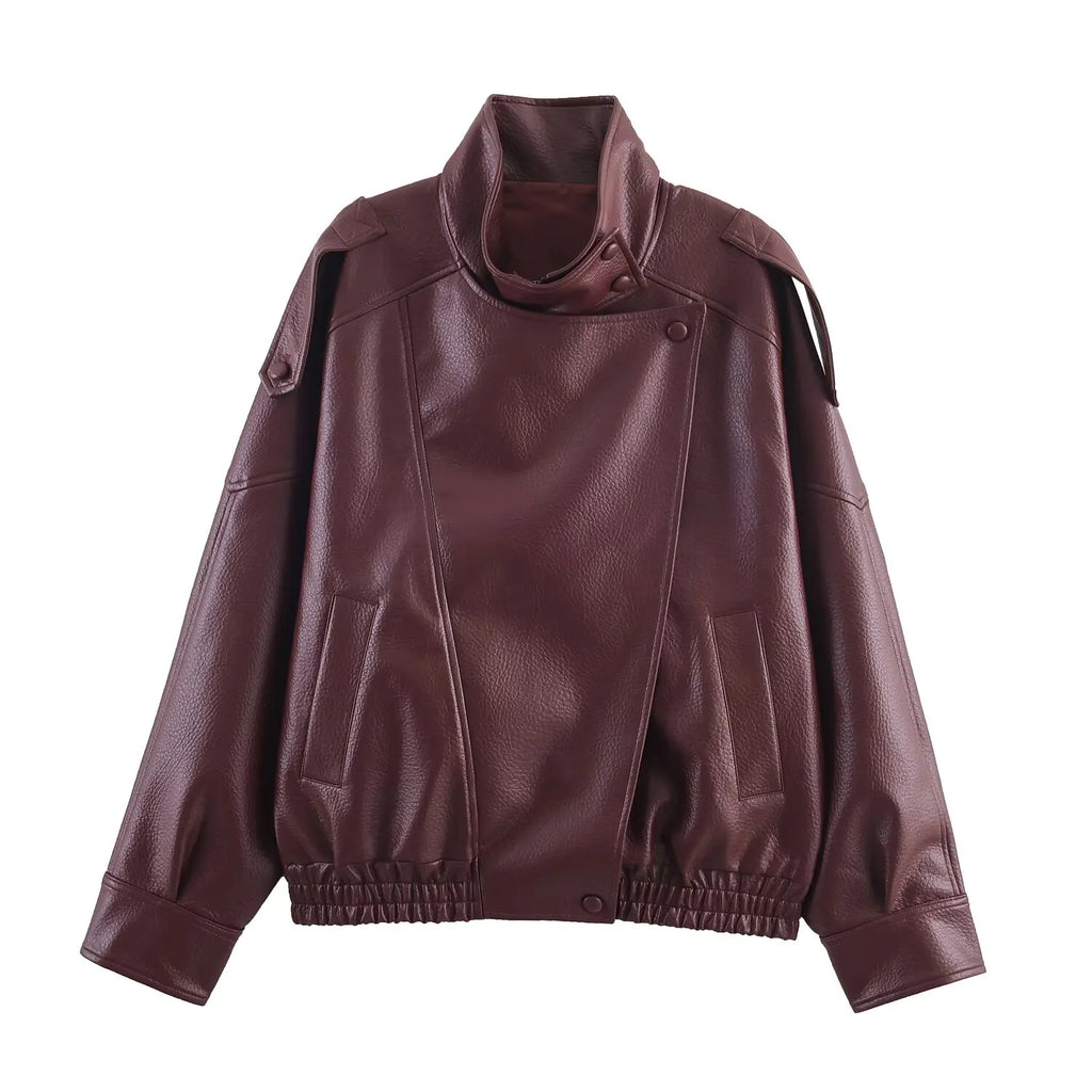 Asymmetric Zip Bomber Jacket - Leah Partow