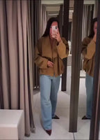 Suede-Textured Open Front Jacket - Leah Partow