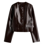 Glossy Cropped Utility Jacket - Leah Partow