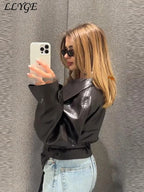 Glossy Cropped Utility Jacket - Leah Partow
