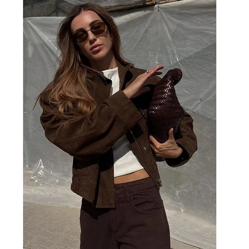 Cropped Utility Zip Jacket - Leah Partow