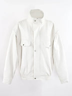 Oversized Faux Leather Utility Jacket - Leah Partow