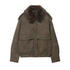 Suede-Like Utility Jacket - Leah Partow