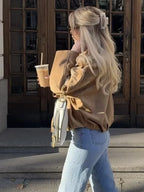 Suede-Textured Open Front Jacket - Leah Partow
