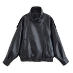 Faux Leather Moto Jacket - Leah Partow