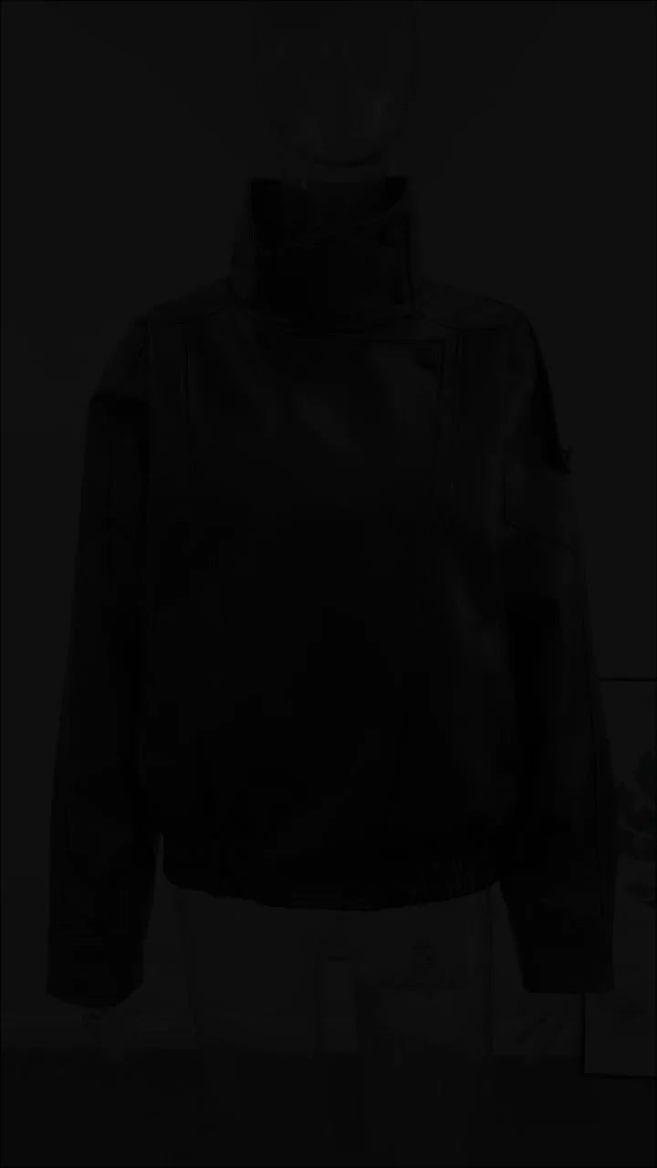 Faux Leather Moto Jacket - Leah Partow