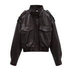 Cropped Utility Bomber Jacket - Leah Partow