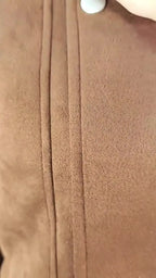 Brown Cropped Moto Jacket - Leah Partow