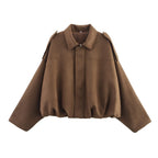 Faux Suede Cropped Jacket - Leah Partow