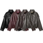 Faux Leather Moto Jacket - Leah Partow