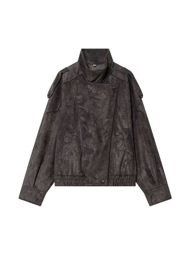 Suede-Like Utility Jacket - Leah Partow