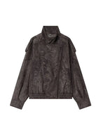 Suede-Like Utility Jacket - Leah Partow