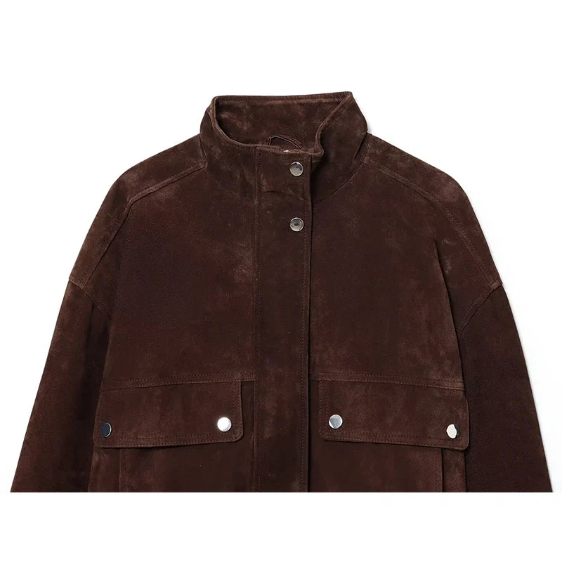 Cropped Utility Bomber Jacket - Leah Partow
