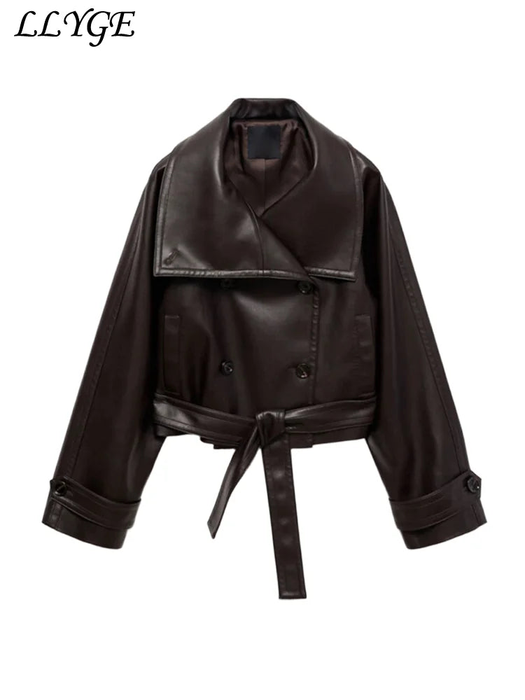 Glossy Cropped Utility Jacket - Leah Partow