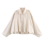 Oversized Suede-Like Zip Jacket - Leah Partow