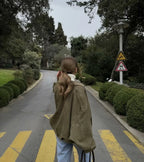 Oversized Suede-Like Zip Jacket - Leah Partow
