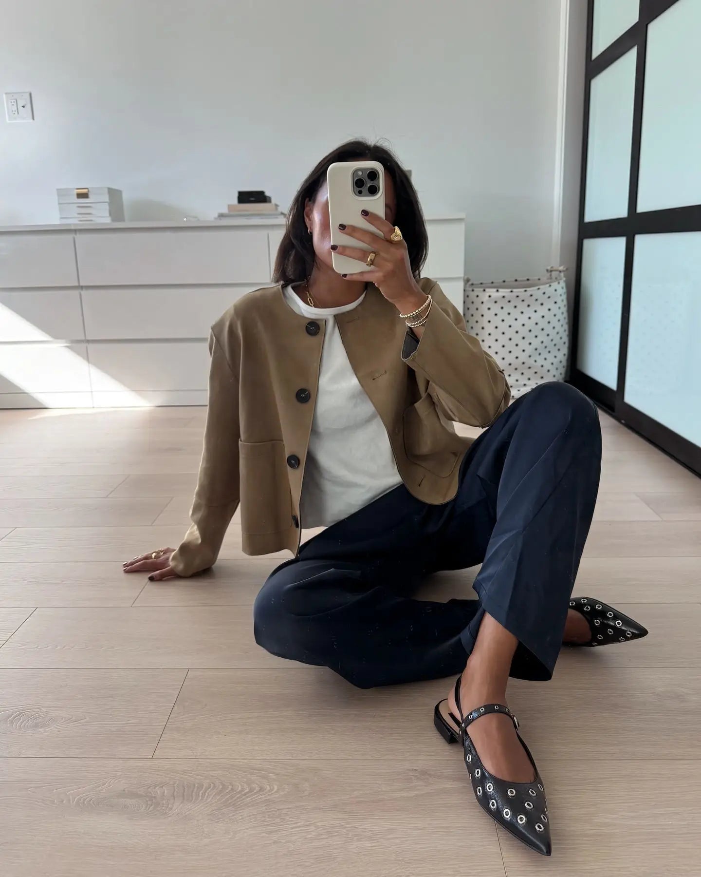 Suede-Like Cropped Jacket - Leah Partow