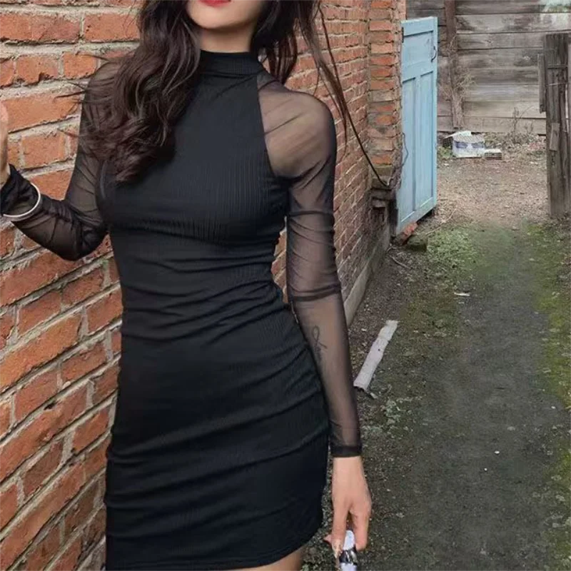 Sheer Mesh Ruched Bodycon Mini Dress - Leah Partow
